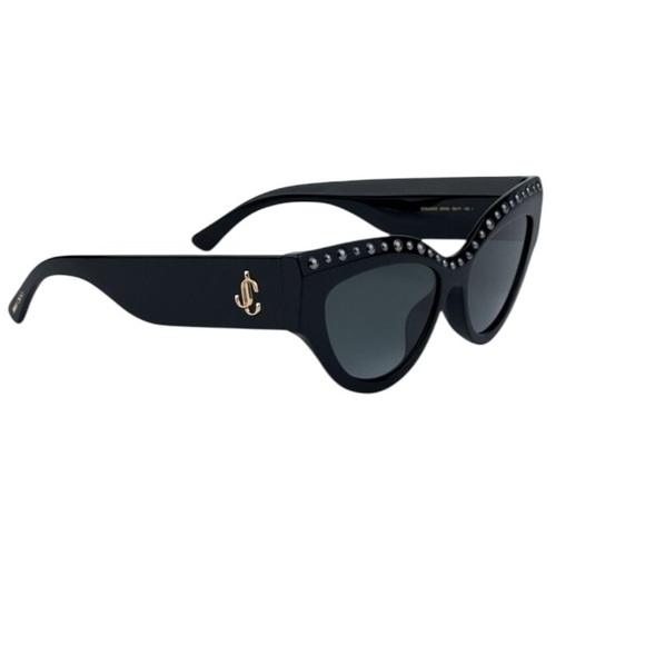 Jimmy Choo Black Cat-Eye Sunglasses - Picture 4 of 7